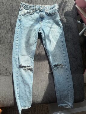 Light Blue Distressed Jeans